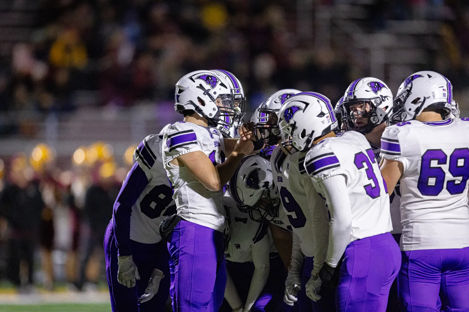 Buffalo Bison offensive huddle