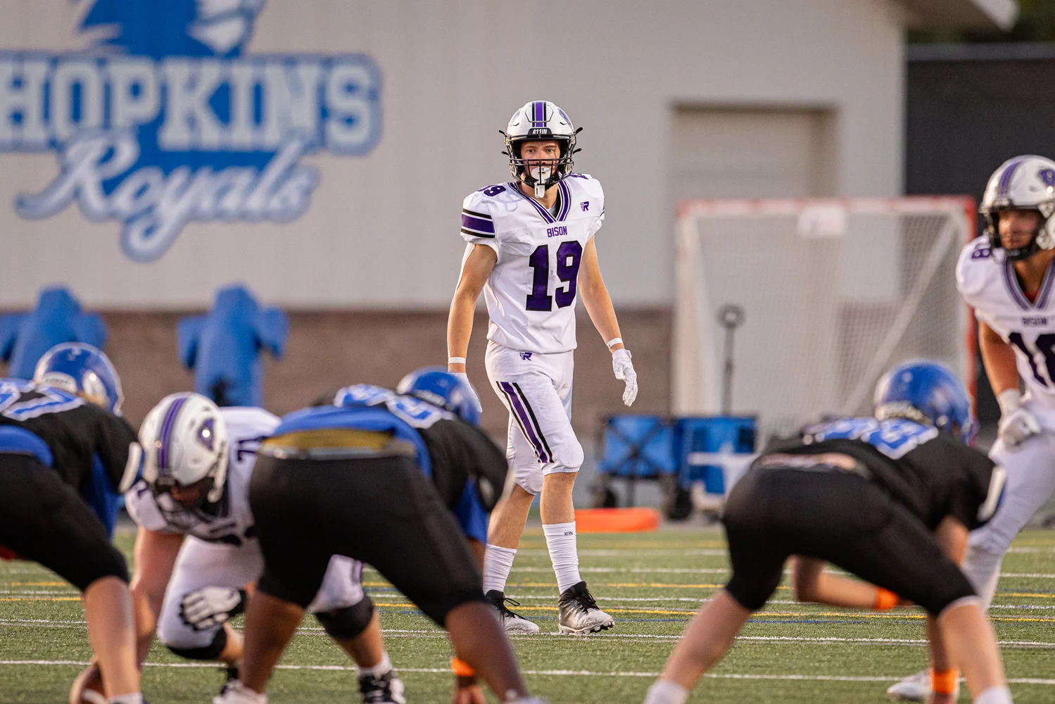 DB looking over the offense