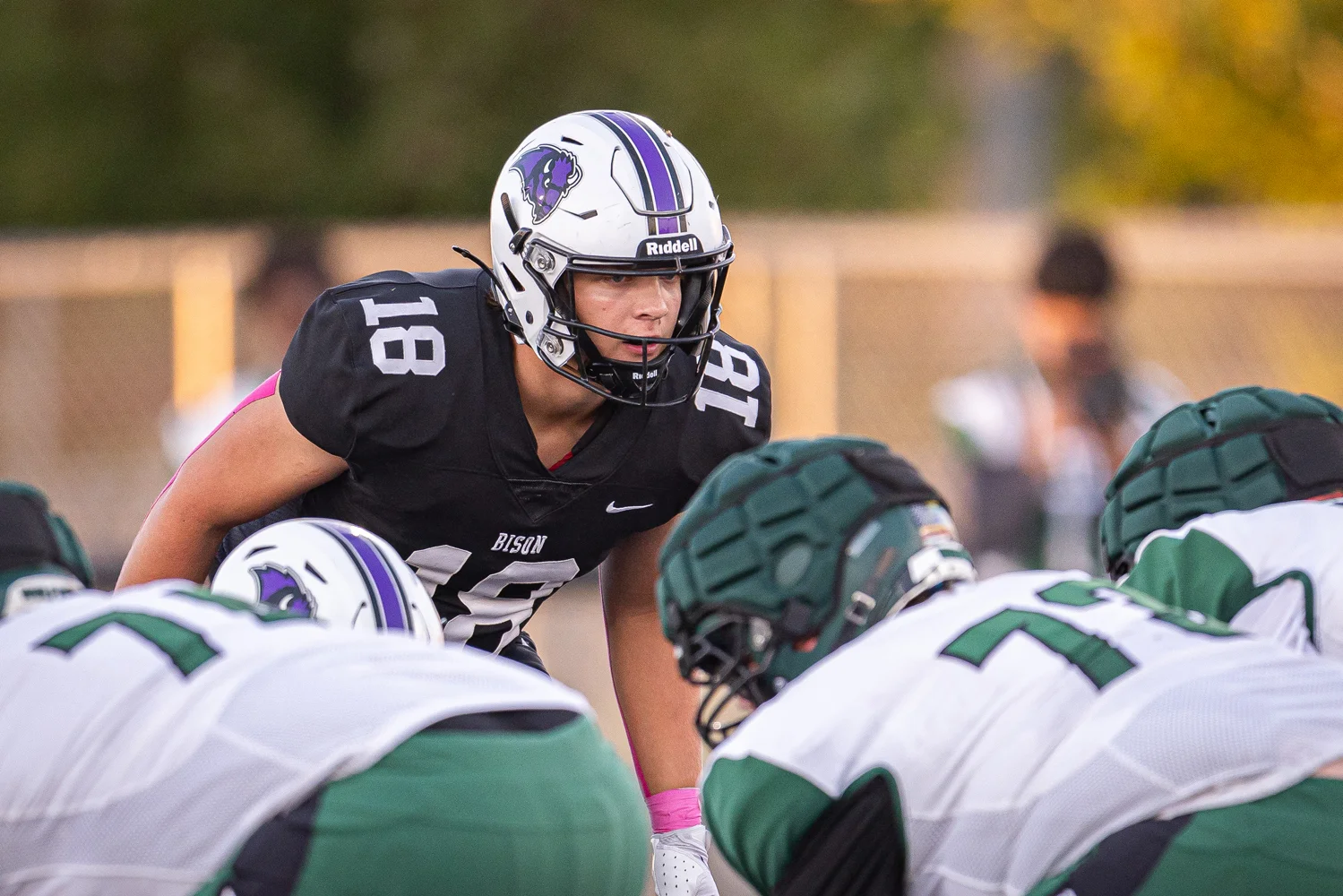 Buffalo LB ready for the play