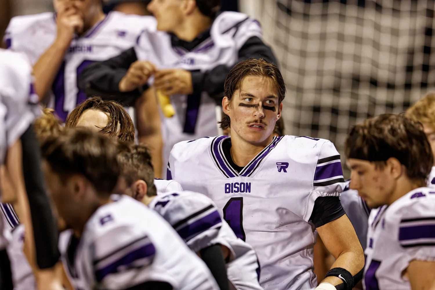 Taking break on the sidelines