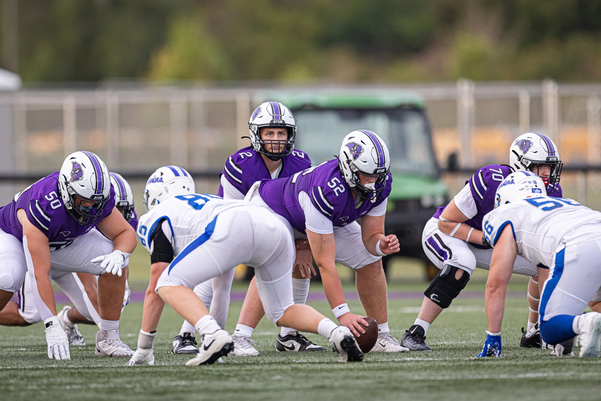 QB calling signals to start the play