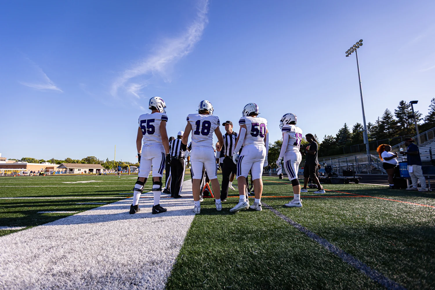 Bison Captains at the cointoss